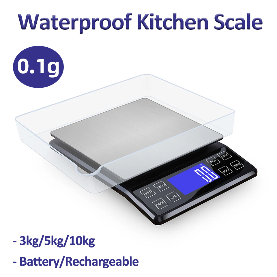 Kitchen Gadgets Cool - Цифровые кухонные весы 0,1 г, высокая