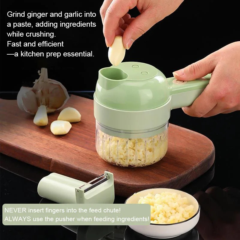 Электрическая овощерезка 4 в 1 – обзор и цена Kitchen Gadgets Garlic